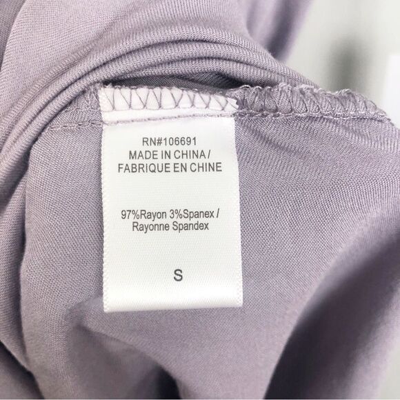 YOUNG FABULOUS & BROKE | NEW Midi Belted Shirt Dress Purple Women’s Size Small - Picture 8 of 9